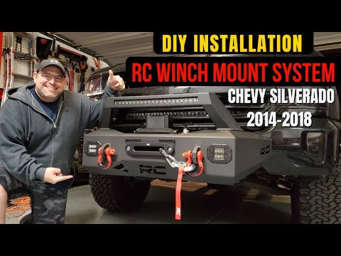 DIY: How To Install EXO Winch Mount System + 12000LB PRO Series Electric Winch on a Chevy Silverado