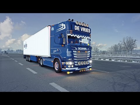 ETS2 1.39 - Euro Truck Simulator 2 - Scania R580 de VRIES  - Promods 2.51and all DLC