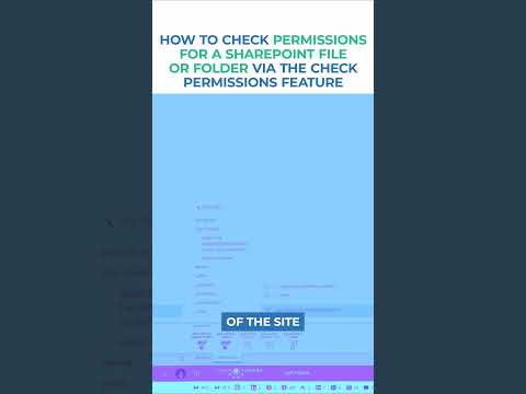 Check Who Can View Your SharePoint Files & Folders