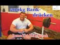 #VLOG 5: Bodybuilder macht 200kg Bankdrücken und erklärt richtige Technik Benedikt Hülsbusch