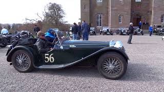 Flying Scotsman Classic Car Rally Arriving Scone Palace Perthshire Scotland