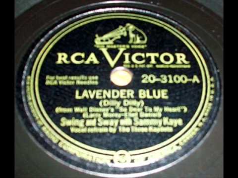 Lavender Blue by Sammy Kaye on 1948 RCA Victor 78.