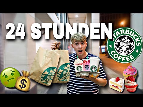24 STUNDEN nur von STARBUCKS LEBEN😱☕(UNGESUND!)
