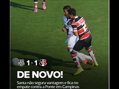 Gols, Ponte Preta 1x1 Santa Cruz - Brasileirão Série B - JrEsportes