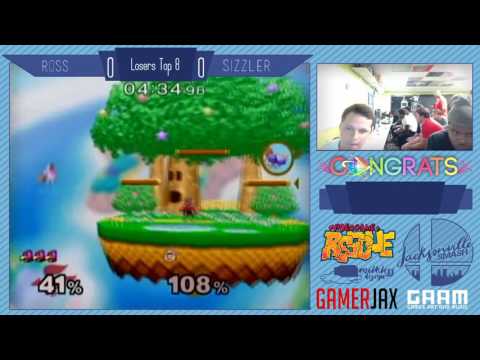 Jax Smash Weekly 1/5 - Ross(Falco) Vs Sizzler(Ice Climbers) - Melee Losers Top 8