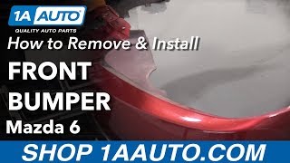 How to Remove Front Bumper 02-07 Mazda 6