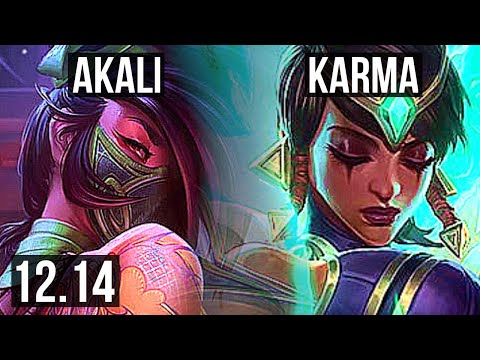AKALI vs KARMA (MID) | 7/0/5, 1.3M mastery, Godlike | EUW Challenger | 12.14