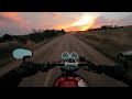 Sunsets Never Fail Triumph Speed Twin 1200 4K No Talking Relaxing