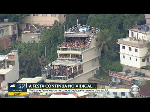 Desrespeito continua em mais uma festa clandestina no Morro do Vidigal