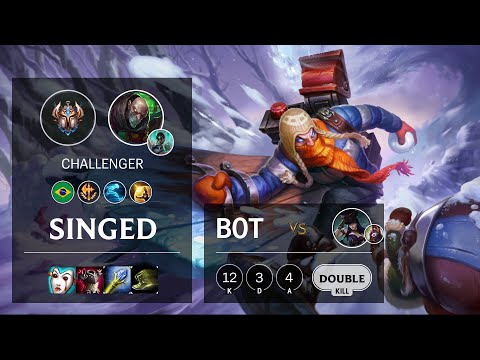 Singed Bot vs Caitlyn - BR Challenger Patch 10.14