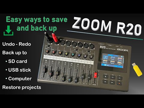 ZOOM R20 - easy ways to back up and save your projects to SD cards and USB flash drives