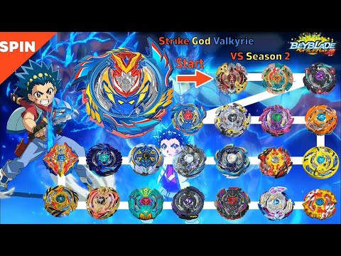Strike God Valkyrie VS ALL Season 2 marathon Beyblade Burst God 베이블레이드 버스트 갓 스트라이크 갓 발키리 VS 올시즌2 마라톤