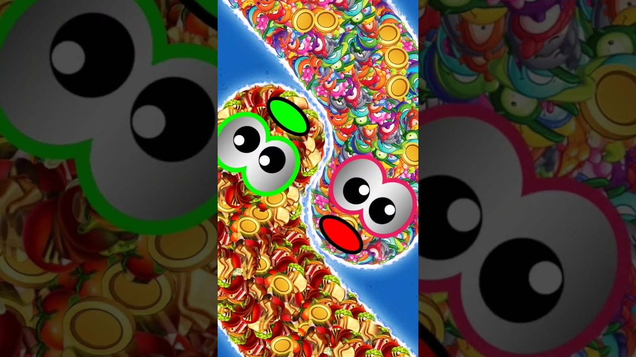 worms zone magic gameplay #shorts #short #viral #trending #wormszone #wormszoneio #worms #gameplay