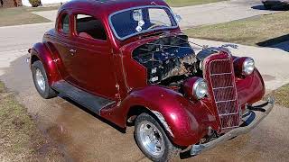 Modified 1935 Ford Model 48 Deluxe 5-Window Coupe Project Walkaround