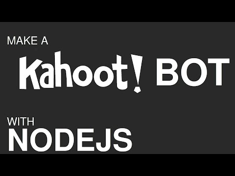Part of a video titled Make a Kahoot Bot with NodeJS - YouTube