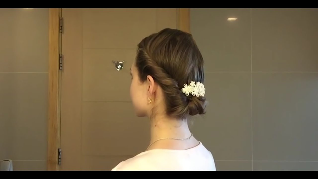 5分で出来る簡単ヘアアレンジ。ギブソンタックまとめ髪 Simple and very beautiful hairstyle