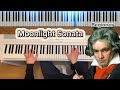 Beethoven Moonlight Sonata 3rd Movement Beginner Piano Tutorial