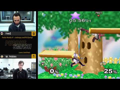 Purdue 2019 Weekly #7 - Losers Semifinals - (Fox/Captain Falcon) Free$ vs Mr. Pebbles (Sheik)
