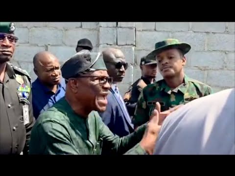 Nigerian Soldier Resists Wike During Inspection - Drama As FCT Minister Explodes