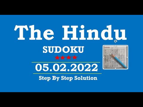 How to Solve 4 Star Hindu  Sudoku Feb 05, 2022 -  Step By Step Solution