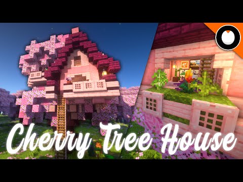 Minecraft Tutorial: How to Build a CHERRY TREE Cottagecore House