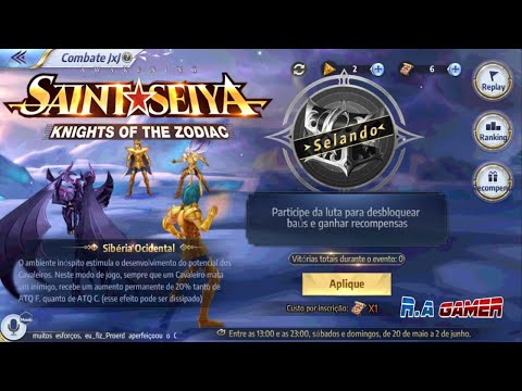 VAMOS JOGAR O PVP MELEE E SORTEIO DE UMA LINDA CONTA - SAINT SEIYA AWAKENING