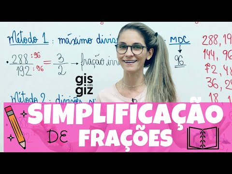 SIMPLIFICAÇÃO de FRAÇÕES |FRAÇÃO |  Explicação detalhada | Matemática Básica | \Prof. Gis/