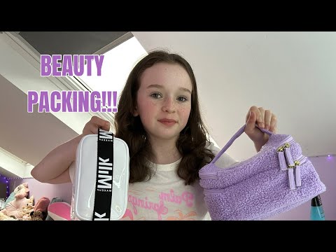 Pack Skincare & Makeup With Me For My Year 6 Residential!! 💜