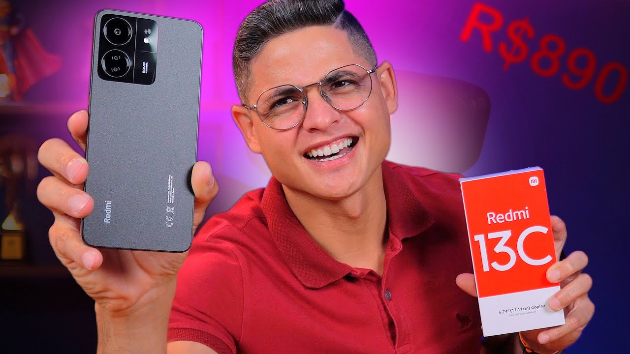 Miniatura da avaliação em vídeo de Smartphone Xiaomi Redmi 13C 5G 256GB 8GB RAM Preto