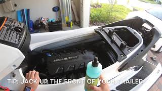 Cleaning Jet Ski Engine Compartment
