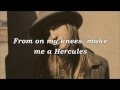 Sara Bareilles - Hercules Lyrics (HD) 