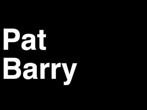 How to Pronounce Pat Barry HD Heavyweight MMA Fighter UFC TKO KO Knock Out Punch Hit