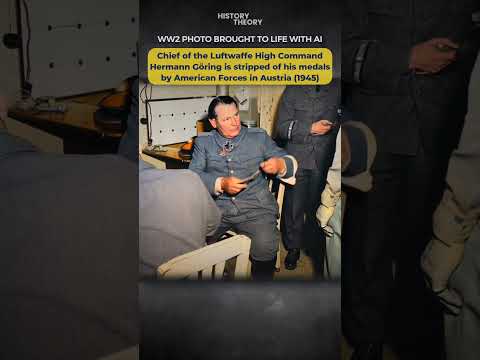 WW2 Photo Brought to Life: German Marshal Hermann Goering is Arrested by American Troops in Austria