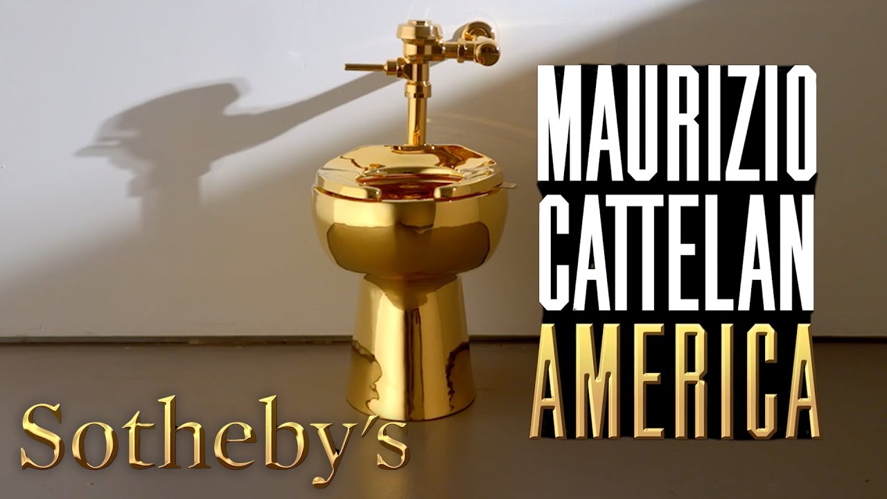 Maurizio Cattelan's Gold Toilet Sculpture 'America' Fetches $12.1 Million at Auction