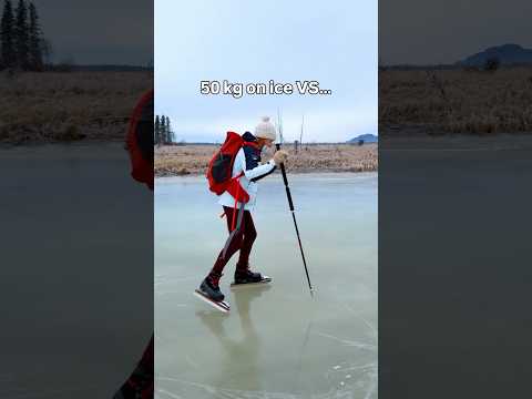 👀 watch & listen closely! ⚠️ #wildice #skating #nordicskating #asmr #safety