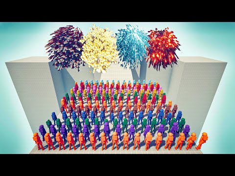 GODS ARMY vs 100x UNITS - Totally Accurate Battle Simulator TABS