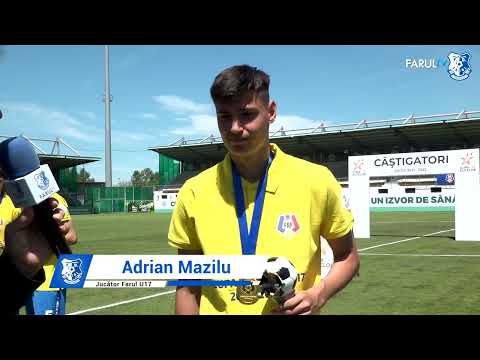 Finala Cupei Romaniei U17: Farul - CFR Cluj 3-0, declarații Vlad Sandu, Adrian Mazilu, Ionut Mihu