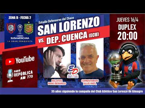 ⚽ San Lorenzo vs Deportivo Cuenca EN VIVO | Copa Sudamericana 2026