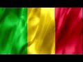 Mali Flag Waving Drapeau Du Mali Flottant Au Vent Symbole De Liberté Et De Fierté Nationale