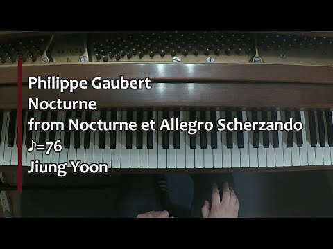 Piano Part- Gaubert, Nocturne from Nocturne et Allegro Scherzando for Flute and Piano(♪=76)