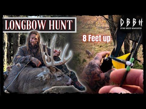 IOWA TANK AT 6 YARDS WITH LONGBOW - 8 FEET UP IN A CEDAR - MID OCTOBER