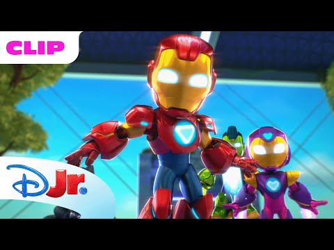 Ultron Steals Vibranium! 😰 | Marvel's Iron Man and his Awesome Friends | @disneyjr x @MarvelHQ
