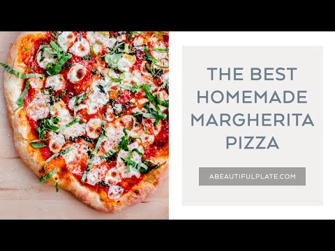 BEST HOMEMADE MARGHERITA PIZZA RECIPE | How to Make a Margherita Pizza in a Standard Home Oven