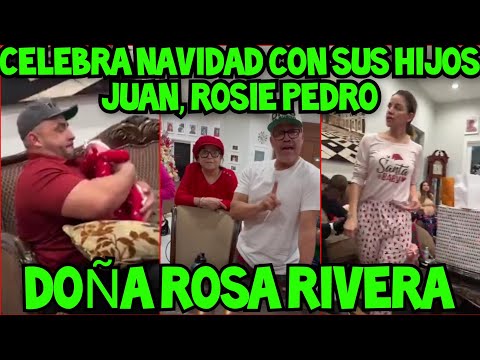 DOÑA ROSA RIVERA CELEBRA NAVIDAD JUAN, ROSIE Y PEDRO RIVERA JR 