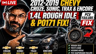 Diagnosing/Repairing Rough Idle P0171. GM 1.4L PCV Failure Chevy Trax, Sonic, Cruze & Buick Encore.