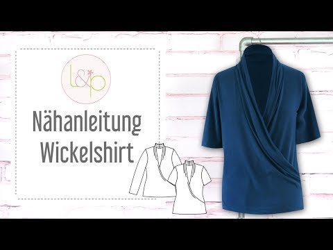 Nähanleitung lillesol Wickelshirt - ein Oberteil mit Wickeloptik nähen