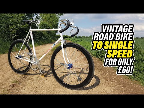 Super Cheap Vintage Road Bike to Single Speed Project
