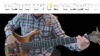 Gloria Gaynor - I Will Survive Bass Cover with Playalong Tabs in Video