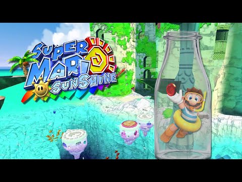 Super Mario Sunshine - Red Coins in the Bottle - 75/120 - (GC/Switch)