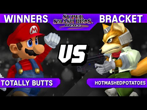 Smash Melee - totally butts (Mario) vs HotMashedPotatoes (Fox) - S@LT 199 Winners Bracket
